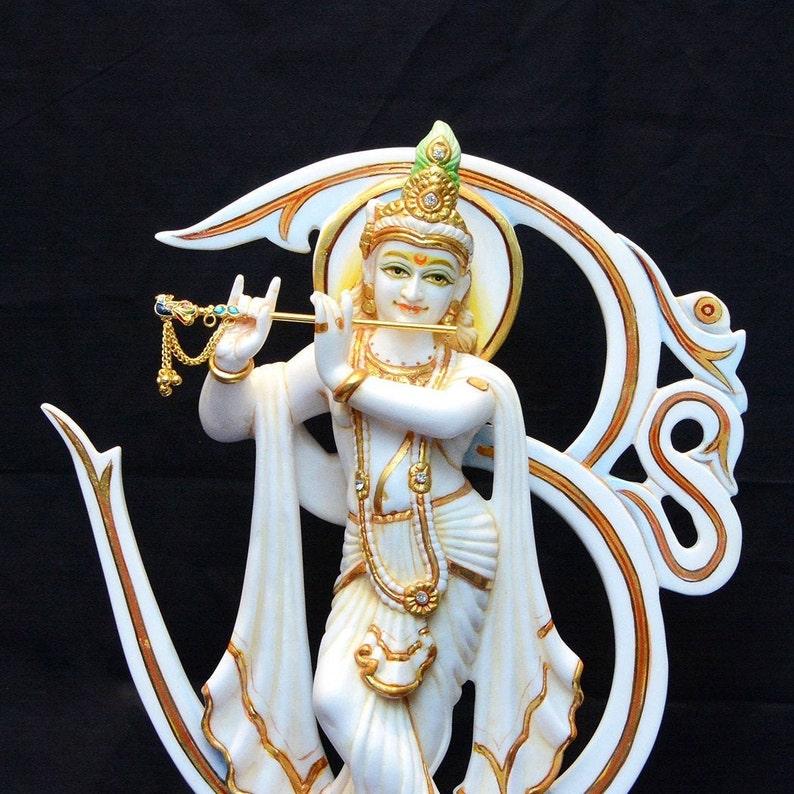 Om Krishna Statue, Lord Krishna, Hindu God, Gopal ji Statue, God of