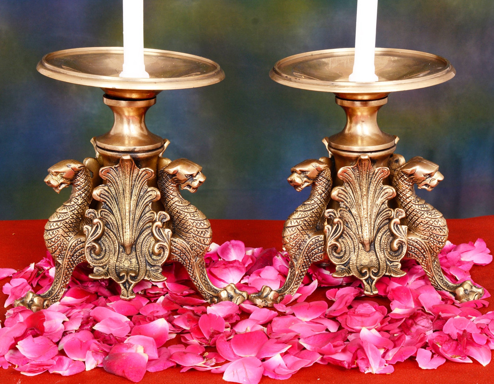 Prayer candle stand puja candal standhome of Etsy