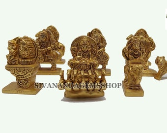 NavGraha Idols In Brass / 9 Planet Statues / Hindu Religion God Sculpture
