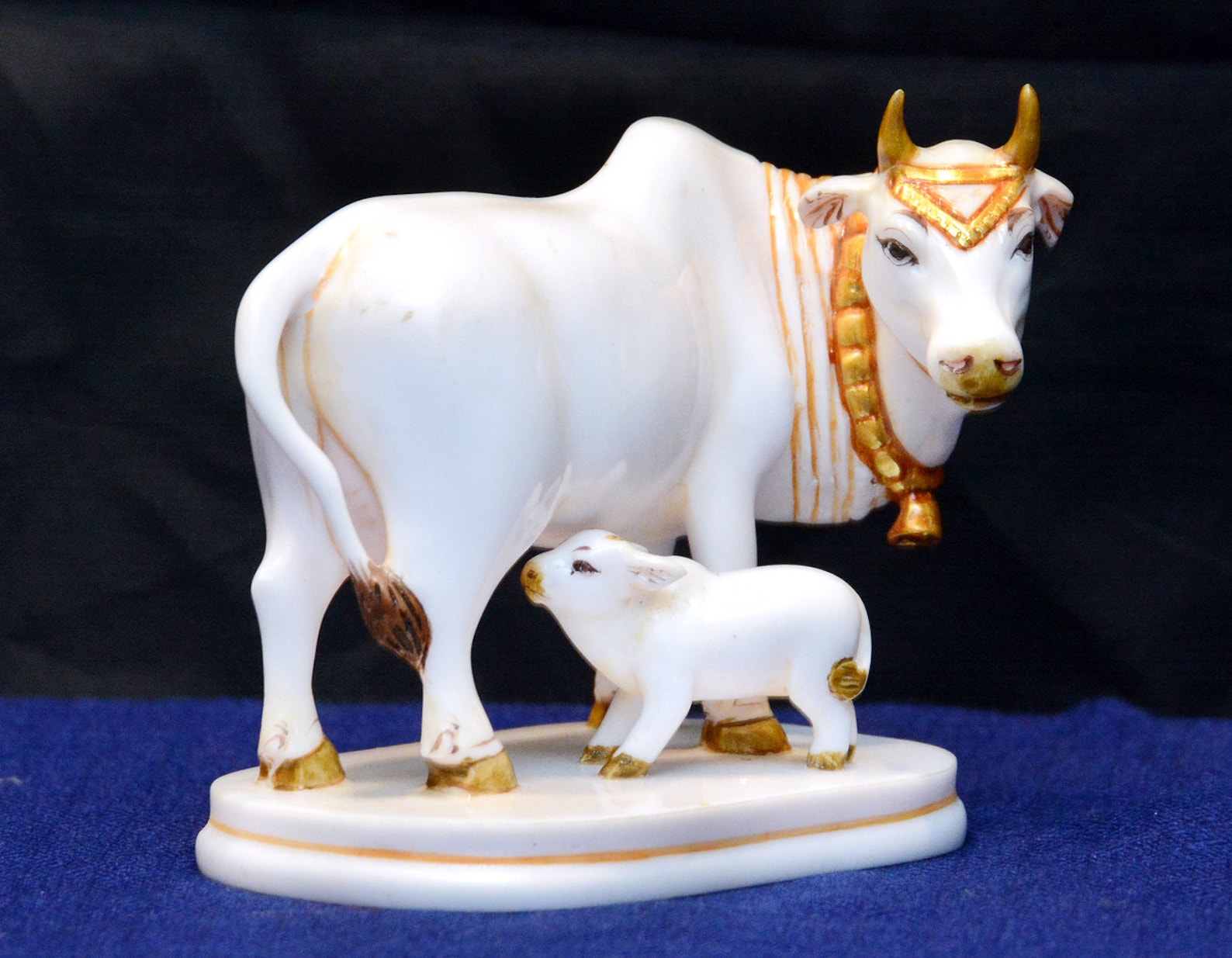 Marble Kamdhenu Cow Marble Dust Statue Height 8 Inchs Etsy