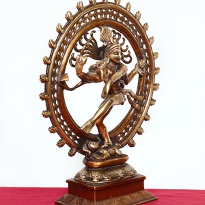 Dancing shiva Natraj,13.5inches,Brass Dance gift Statue,Shiva Statue, Nataraja statue, shiva sculpture, shiv Nataraja, natraj statue image 8