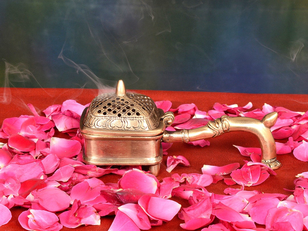 Brass Incense Holder Incense Burner,brass Dhoop Box, Diya, Lamp Brass ...
