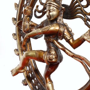 Dancing shiva Natraj,13.5inches,Brass Dance gift Statue,Shiva Statue, Nataraja statue, shiva sculpture, shiv Nataraja, natraj statue image 10