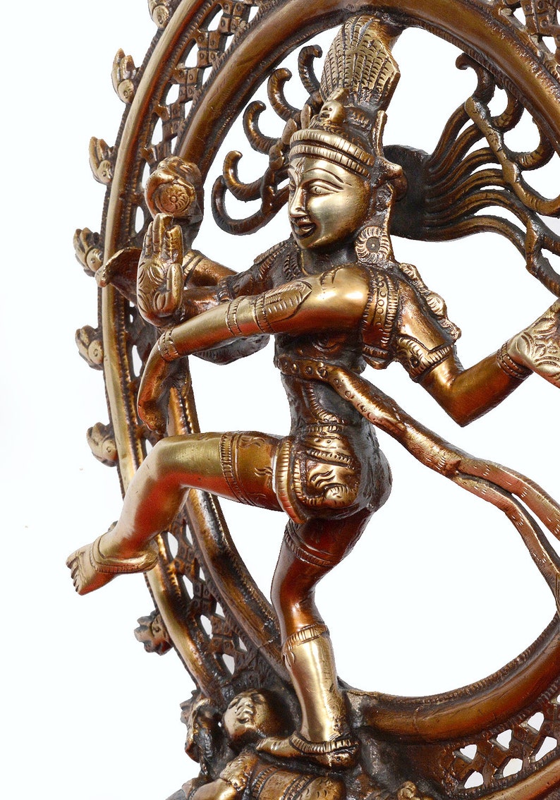 Dancing shiva Natraj,13.5inches,Brass Dance gift Statue,Shiva Statue, Nataraja statue, shiva sculpture, shiv Nataraja, natraj statue image 10