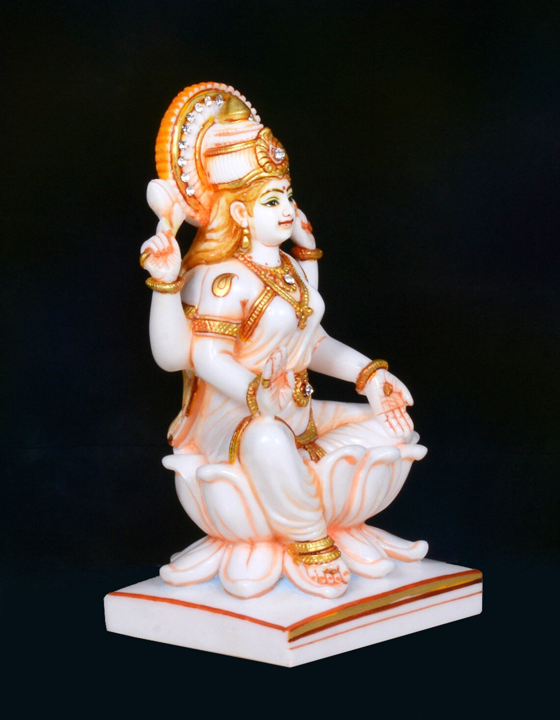 Goddess Lakshmi Statue Goddess Laxmi Statue Sitting Lakshmi. Etsy
