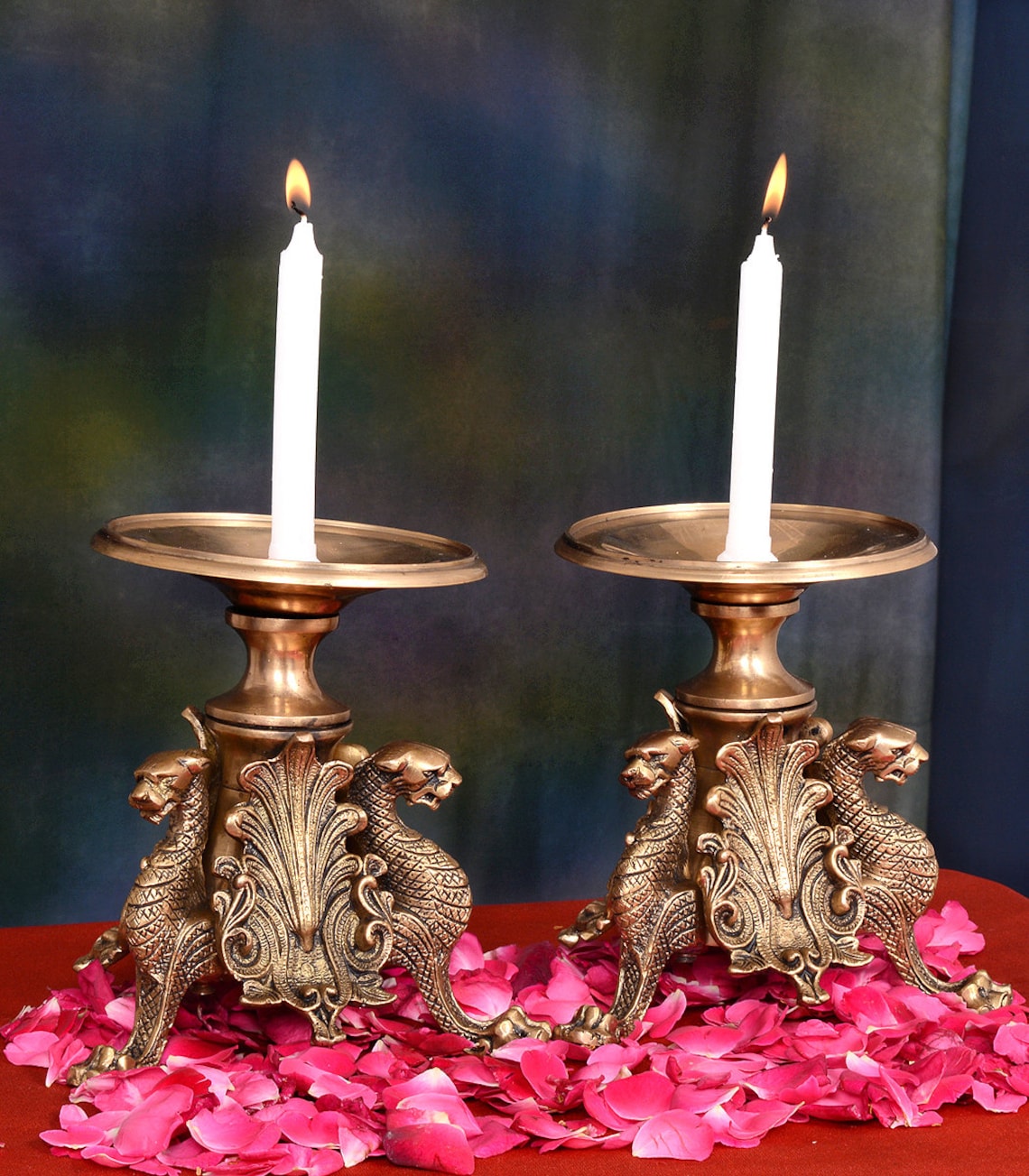 Prayer candle stand puja candal standhome of Etsy