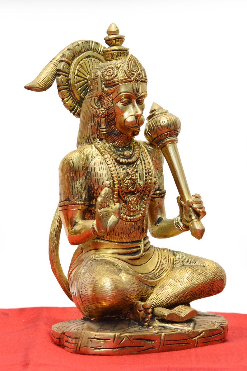 Hanuman Statue Lord Hanuman Statue9 Inches Religious Gift Etsy