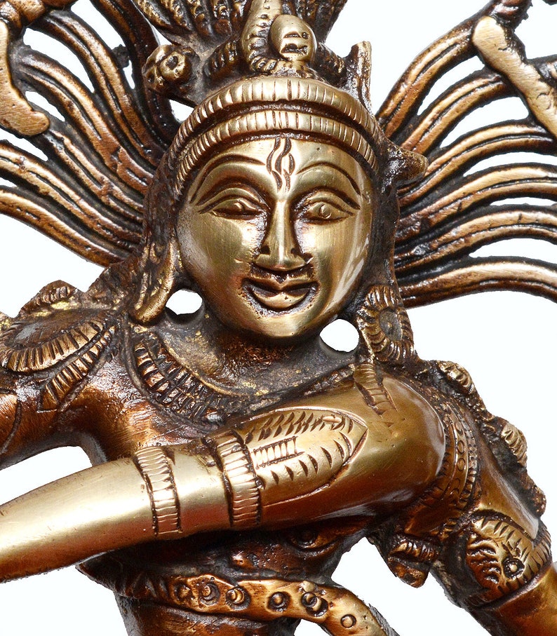 Dancing shiva Natraj,13.5inches,Brass Dance gift Statue,Shiva Statue, Nataraja statue, shiva sculpture, shiv Nataraja, natraj statue image 3