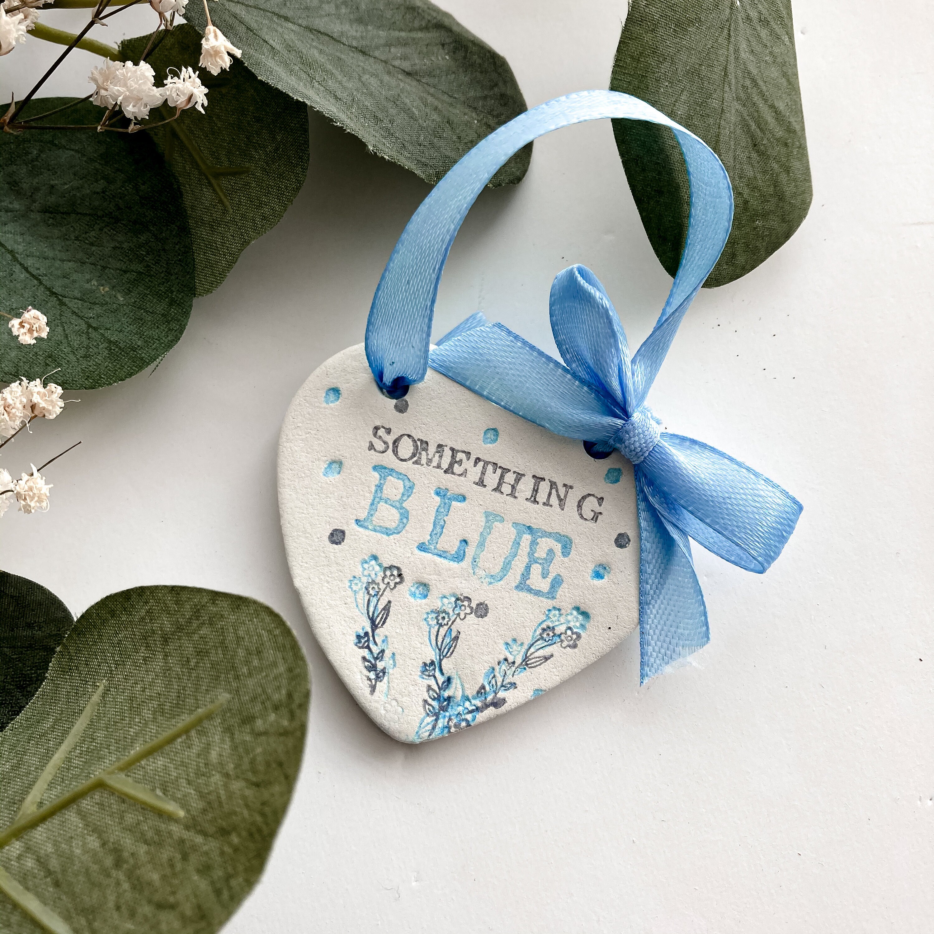 Something blue bridal gift personalised plaque Etsy