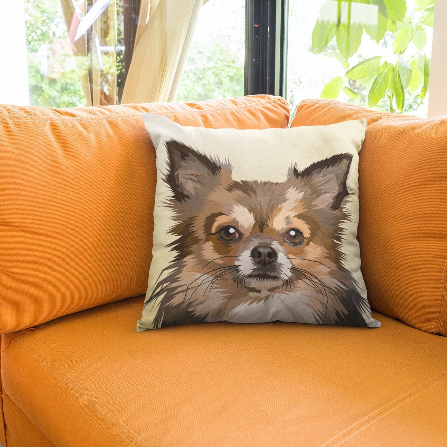 Cute Dog Face Pillow Etsy