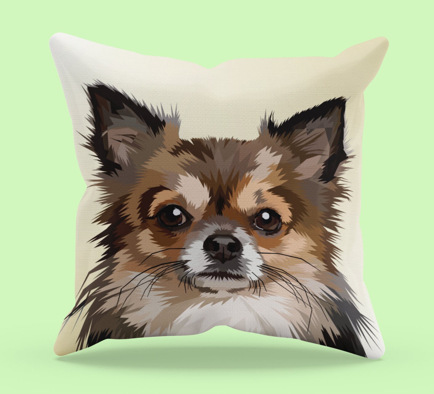 Cute Dog Face Pillow Etsy