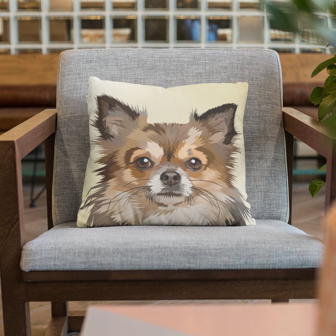 Cute Dog Face Pillow Etsy