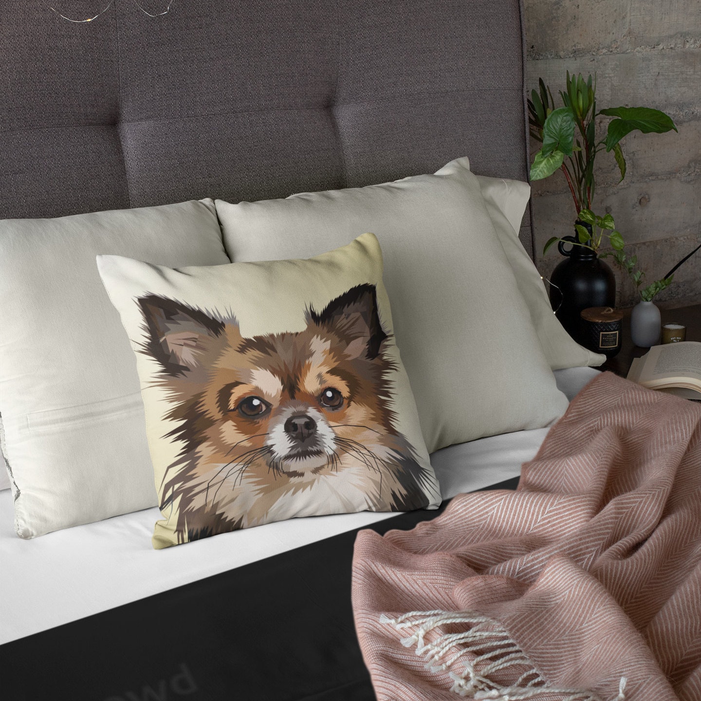 Cute Dog Face Pillow Etsy