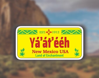 Yáʼátʼééh Sticker  (2pcs) - Navajo language