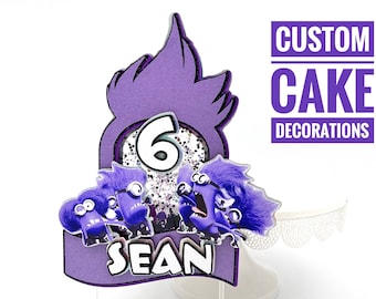 Custom decorations, 3D letters personalized, Minion Inspired party decorations, Candy bar Minios, Minions Cake toppers, Minions numbers 3D