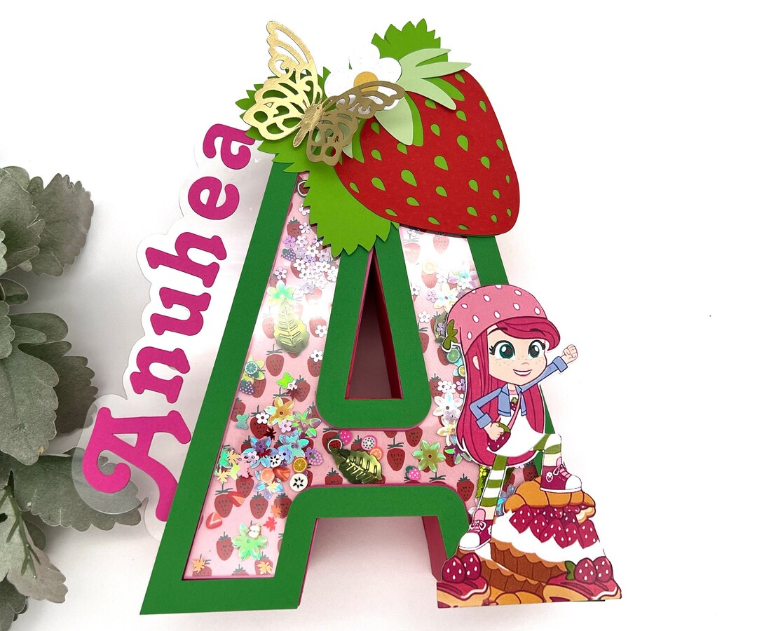 Strawberry Cake Topper, Custom Strawberry Party Decorations, Strawberry ...