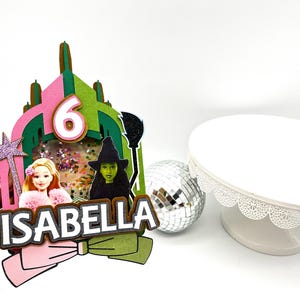 Wicked Party Decorations, Witches party Favor, Wicked Birthday, Witches Party, Sister Witches cake topper Shaker, 3D letter witches.
