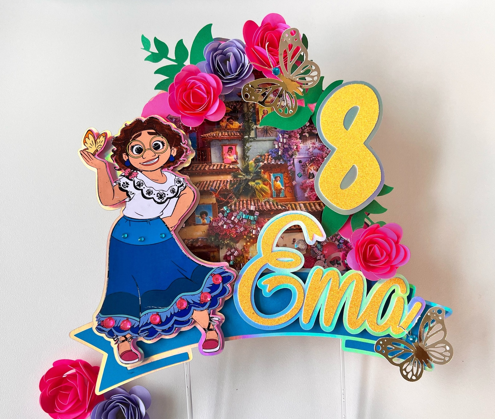 Encanto Cake Topper Encanto Shaker Cake Topper Custom Cake Etsy