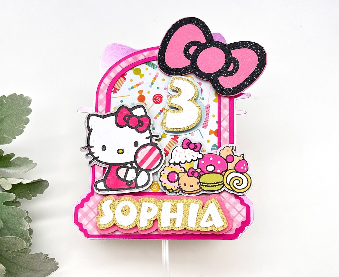 Hello Kitty Decorations, Hello Kitty Cake Topper,kitty Party Decor