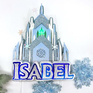 Castle Cake Topper, Castle Cake Frozen Inspired, Custom frozen cake topper,Frozen Birthday, Elsa Frozen party, 3D castle, 3D LETTER FROZEN