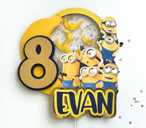 Minions Cake Topper Minions Shaker Cake Toppers Minions - Etsy ...