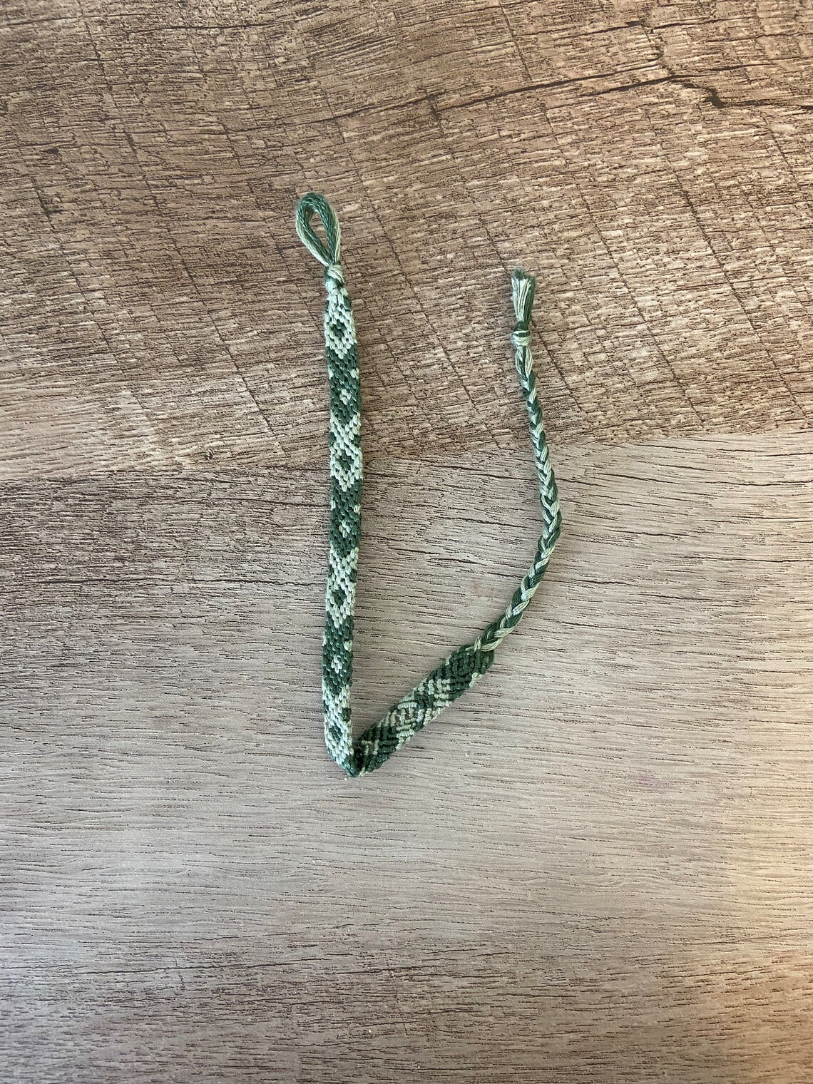 Environmental Awareness Bracelet Adjustable Handwoven Friendship