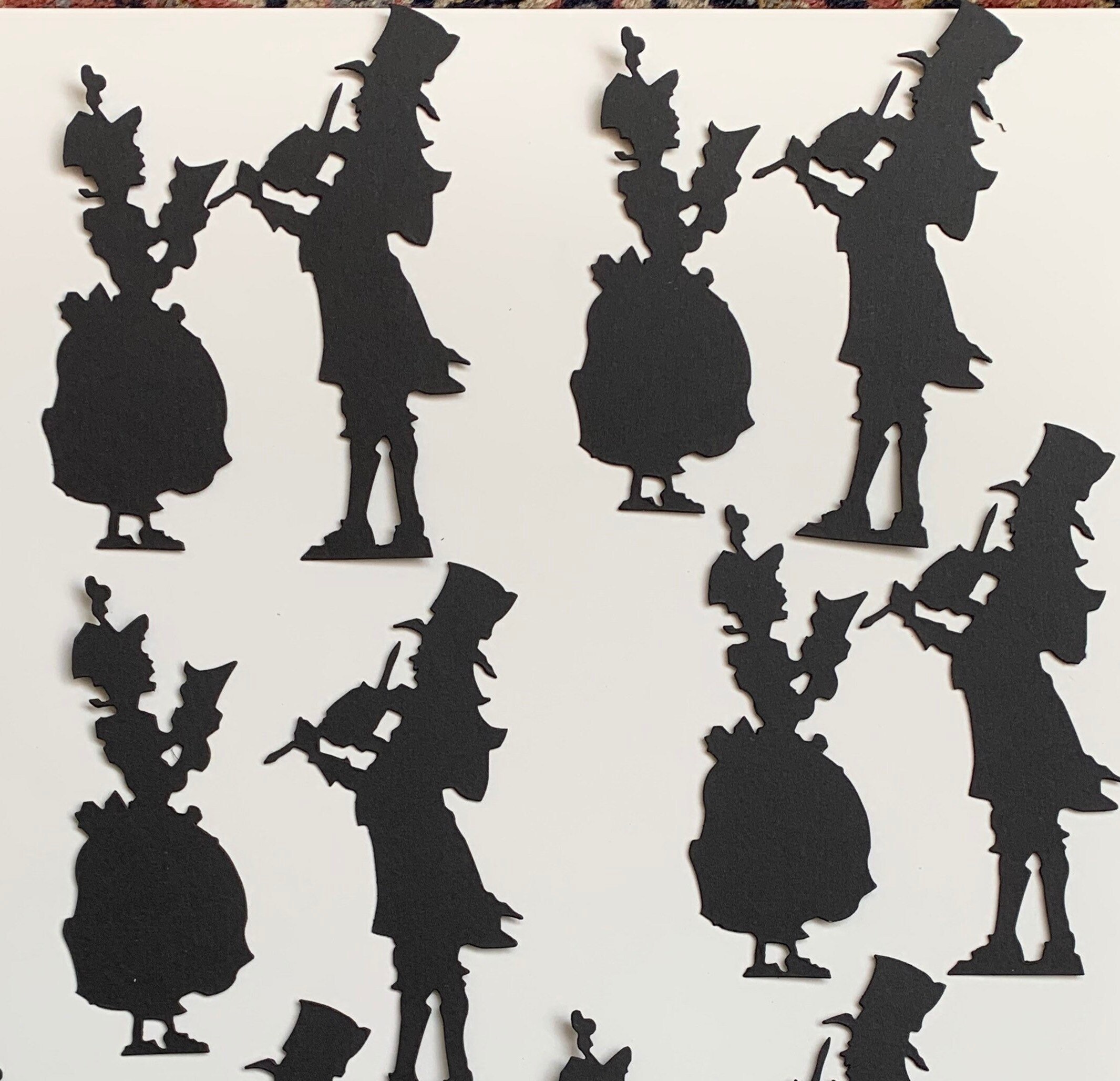 Christmas Die cuts Tim Holtz Victorian Carolers set of 4 pairs Etsy