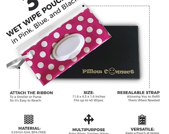 reusable wet wipe pouch