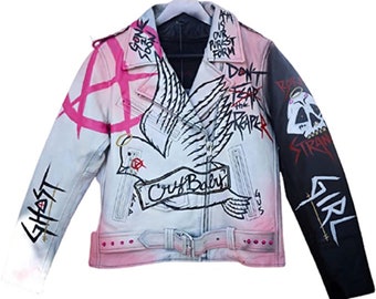 Lil Peep Jean Jacket | Etsy