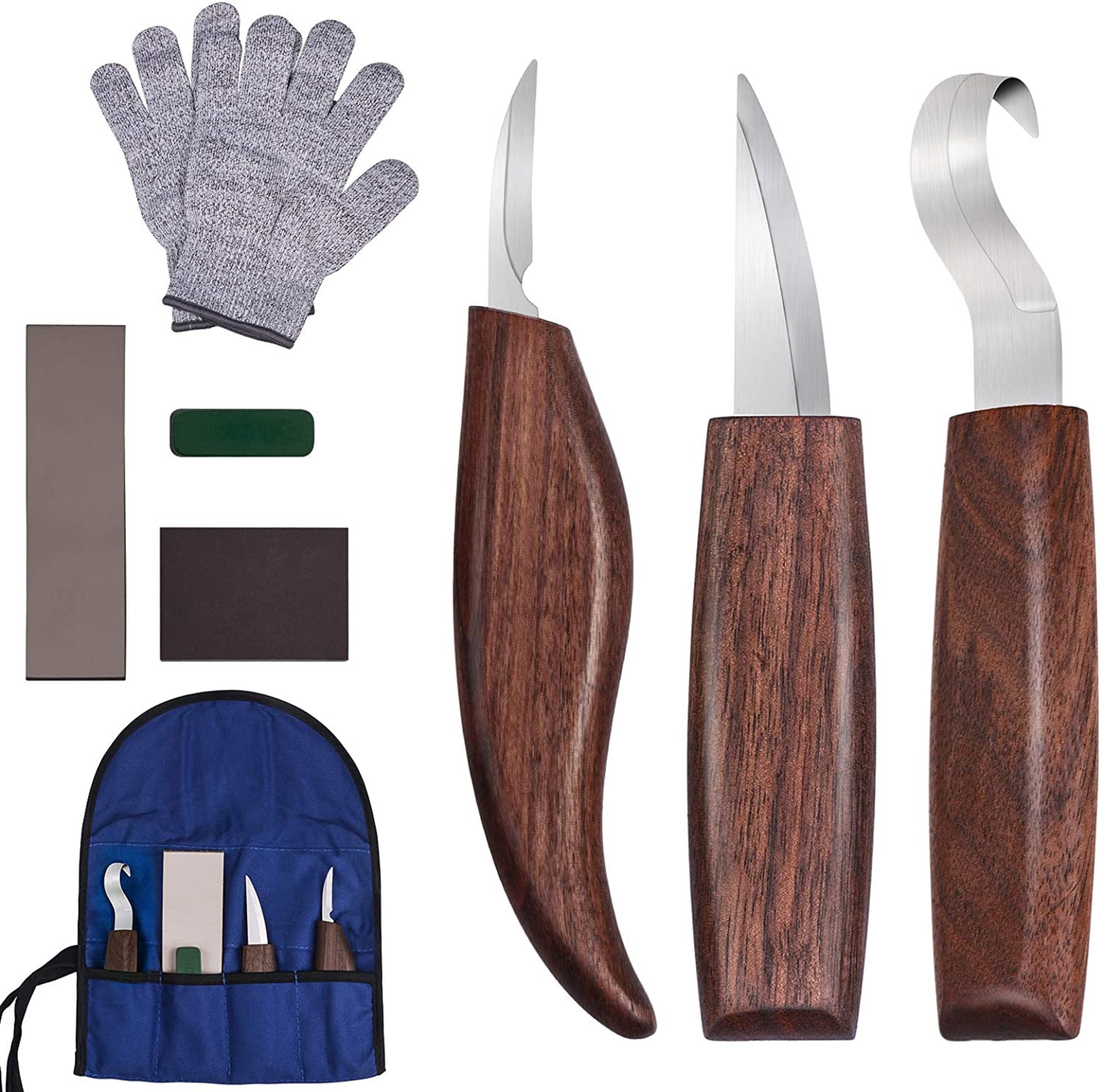 Gifts for Mens Mens Hand Tools for Beginners Wood Whittling Knife Includes Carving Hook Knife Carving Knife Chip Carving Knife Wood Carving Tools 4 in 1 Set Gifts for Mens Mens Hand Tools for Beginners Wood Whittling Knife Includes Carving Hook Knife Carving Knife Chip Carving Knife Wood Carving Tools 4 in 1 Set