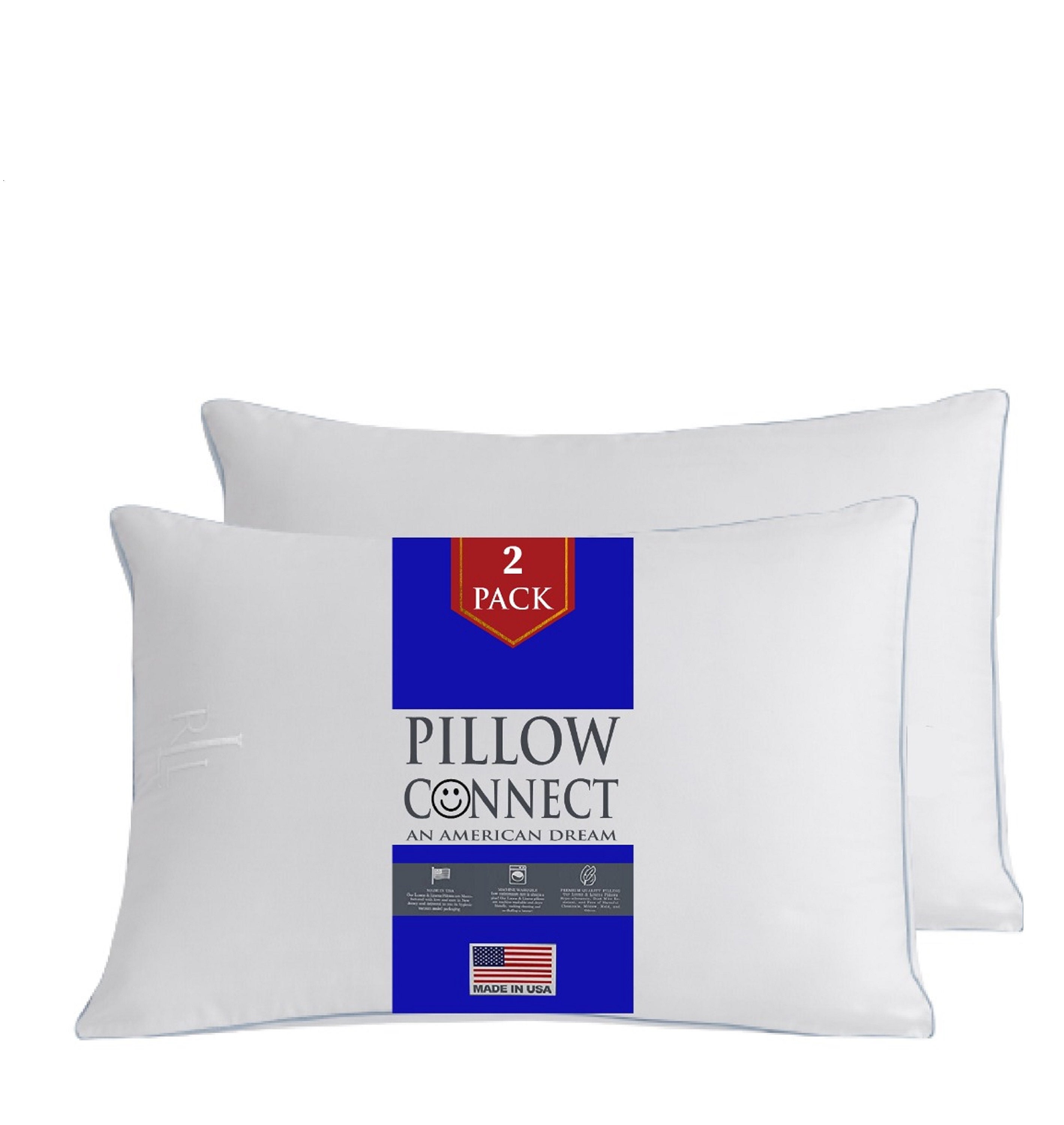 King Size Bed Pillows 100 Polyster Down Alternative white Etsy