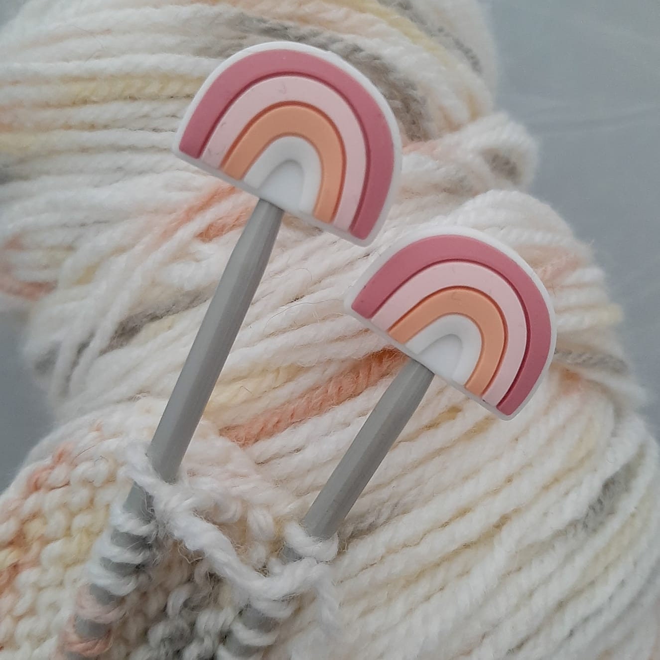 Pair of Knitting Needle Stoppers Rainbow NHS LGBTQ Cute Etsy UK