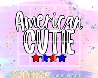 American Cutie svg, American babe Svg, All American babe svg, All American Png for Sublimation, Beartrendz, Fourth of July Svg,