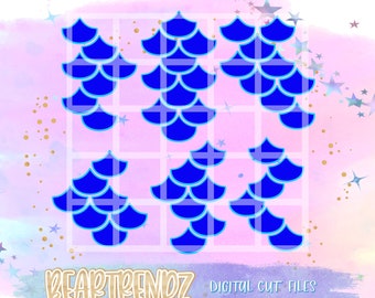 Mermaid Scales Svg Etsy