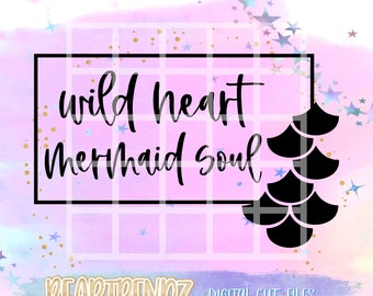 Mermaid Soul Svg, Mermom, geometrische svg, Cricut Cut Datei, Meerjungfrau Digital Download, Bärtrendz, Meerjungfrau Schuppen Svg, Strand Svg, Ocean Svg