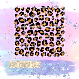 Fuzzy Leopard Print Svg, Layered Leopard Print Svg, Layered Cheetah Print Svg, Beartrendz, Leopard Print for Sublimation, Leopard Spots Svg