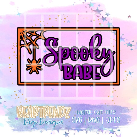 Spooky Svg, Spider web svg Cricut Cutting files, Silhouette Cut Files, Beartrendz, Instant Download, Halloween Svg, Witch Svg