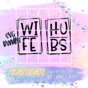 May include: A digital cut file design with the text "WITH" and "HUGS" in black text on a pink and blue watercolor background with gold and silver glitter stars.