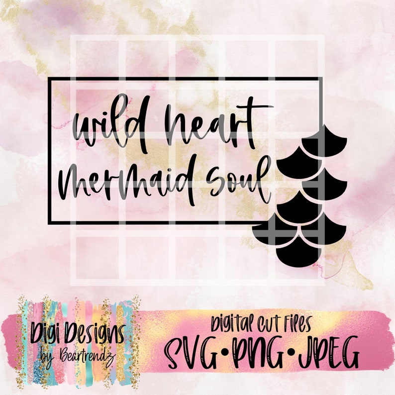 Download Mermaid soul svg Mermom geometric Svg Cricut cut file | Etsy