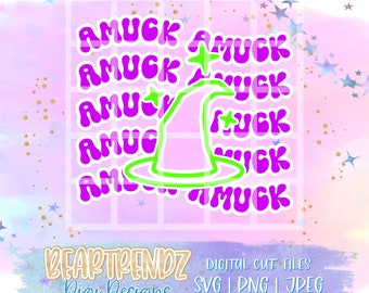 Retro ¡Maldita sea! Svg, Witch Please Svg, Hocus Pocus Svg, Cricut Cut Files, Halloween PNG, Beartrendz, Fall Svg, Retro stacked svg