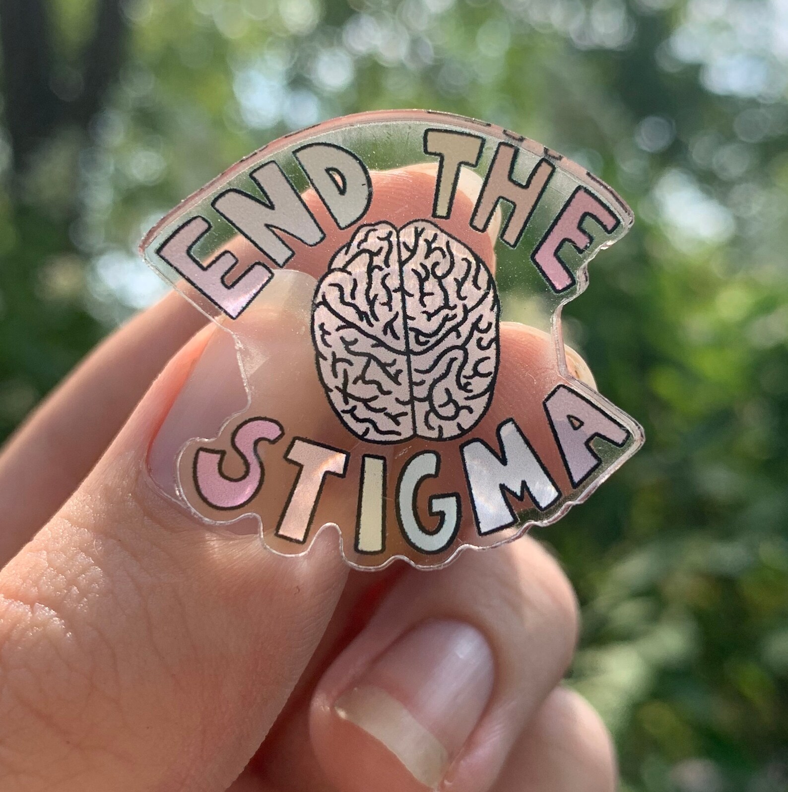 Mental Health Awareness Acrylic Pin And Vinyl Sticker Set Etsy