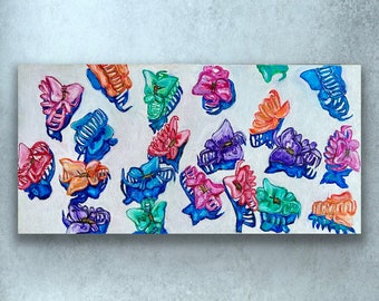 Butterfly Hair Clips Painting Nostalgia 90’s and 2000’s Millennial Throwback Fashion Claire’s Original Art