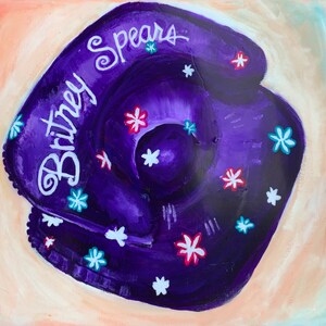 Britney Spears Inflatable Chair Painting 90s and 2000s image 4