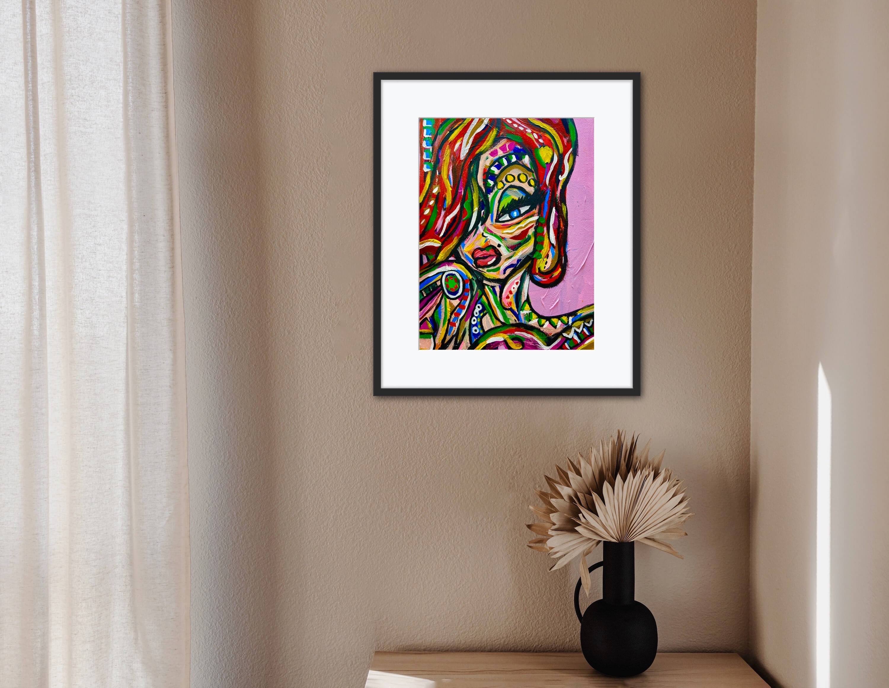 Jessica Rabbit Portrait Pop Art Contemporary Painting Print Wall Decor ...