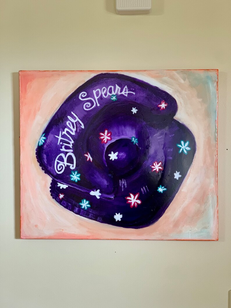 Britney Spears Inflatable Chair Painting 90s and 2000s image 3