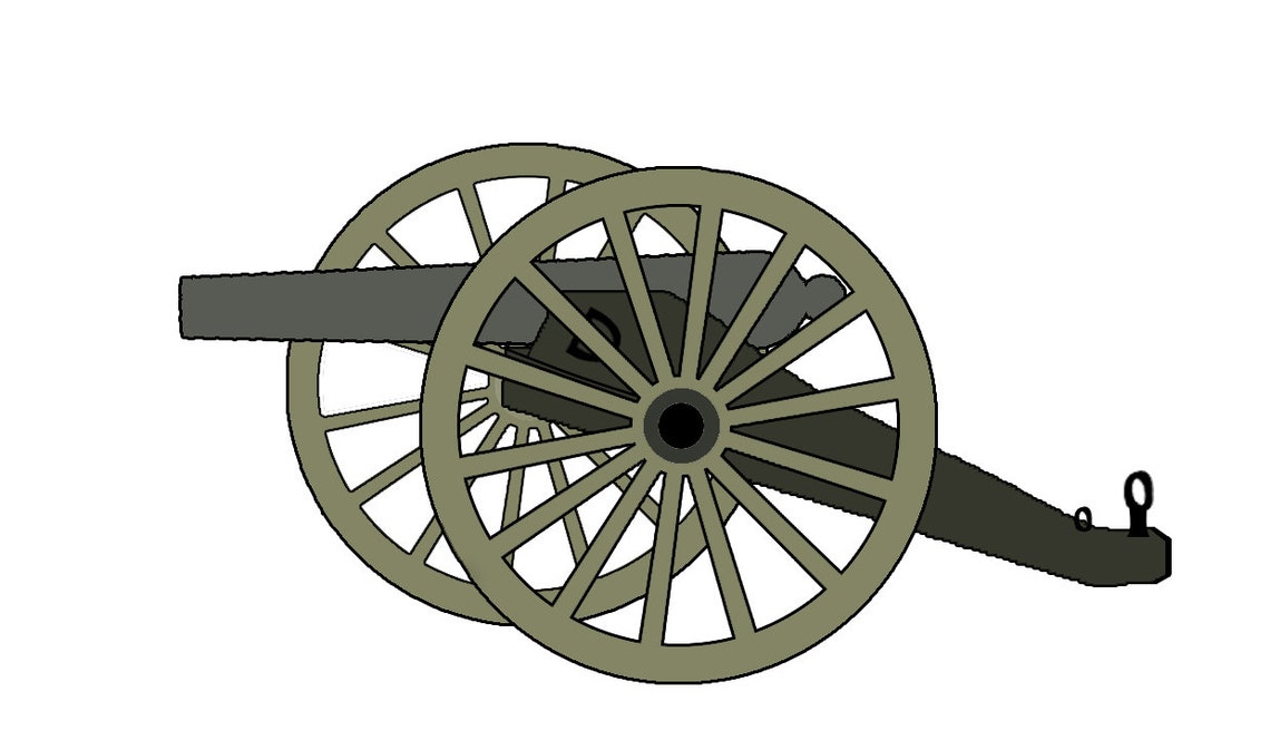 Civil War Cannon Reenacting Svg Png Dxf Jpg Digital Cricut Layered and ...