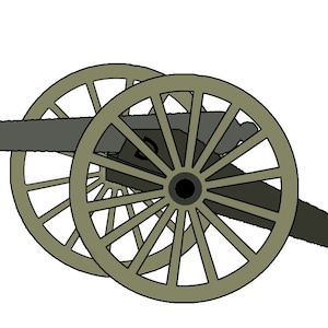 Civil War Cannon reenacting svg png dxf jpg digital cricut layered and silhouette artillery NO TEXT INCLUDED