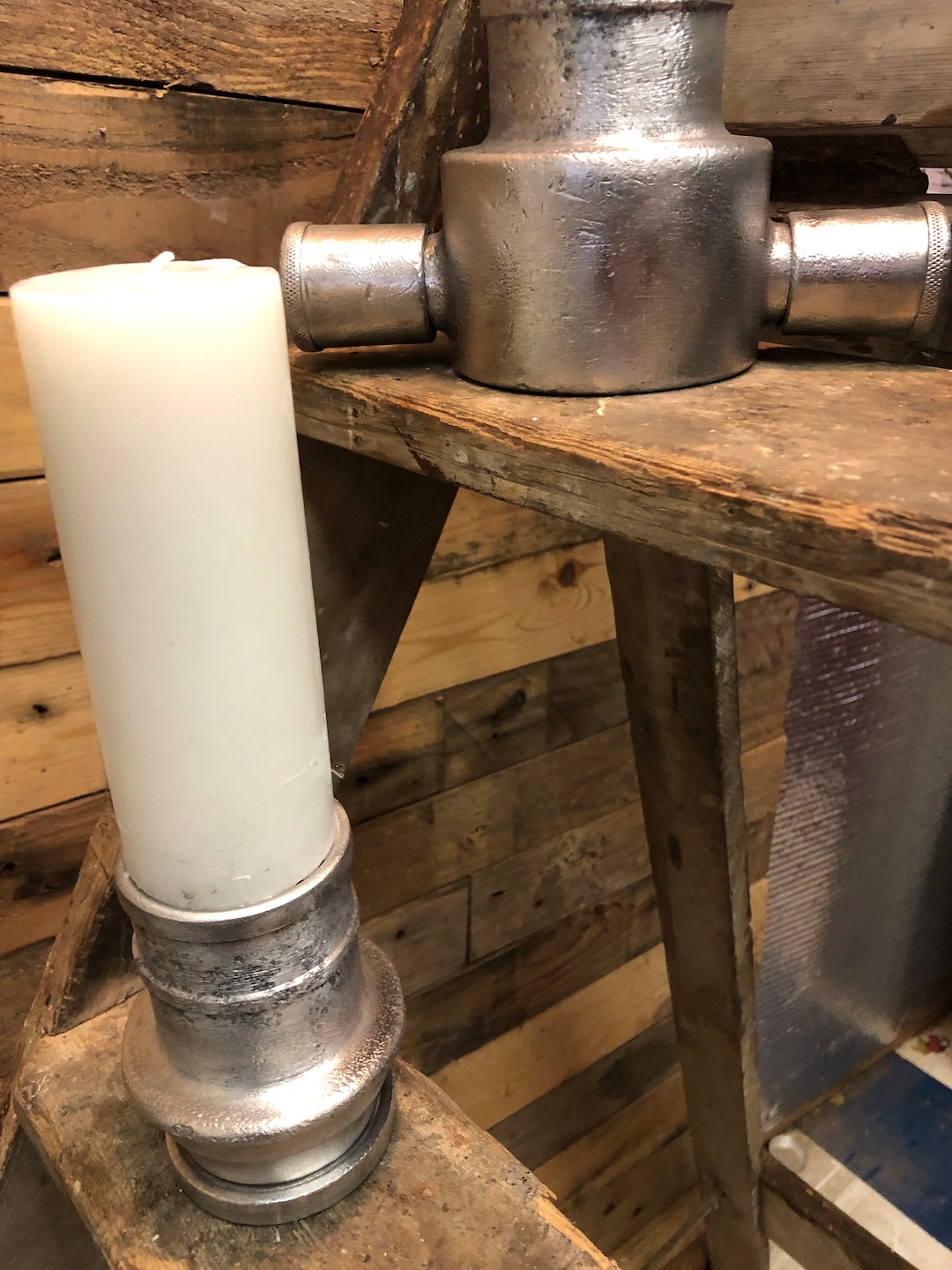 Aluminum Fire Hose Coupling Candle Holders 65mm Etsy