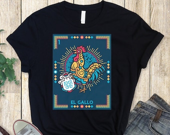 El Gallo - Loteria Mexicana (Mexican Lottery ) - Unisex T-Shirt