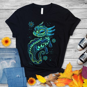 Axolotl Ajolote Huichol Azteca - Mexico -  Unisex T-Shirt